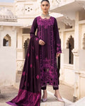 Purple Khaddar Embroidered Suit