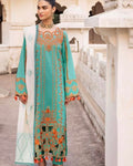 Teal Khaddar Embroidered Suit