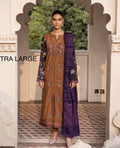 Brown Khaddar Embroidered Suit