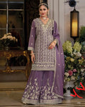 Lavender Heavy Embroidered Suit