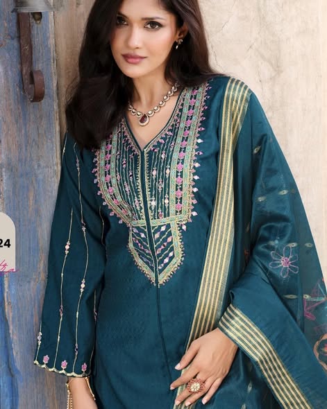 Teal Viscose Suit