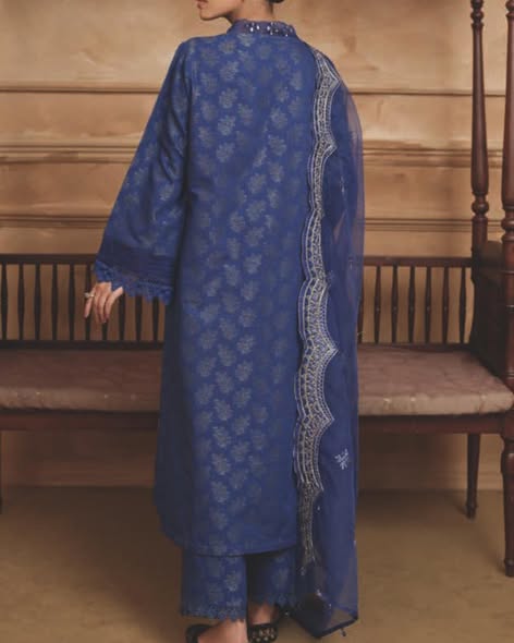 Blue Khaddar Suit