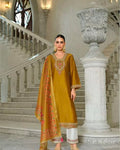 Silk Mustard Statement Set