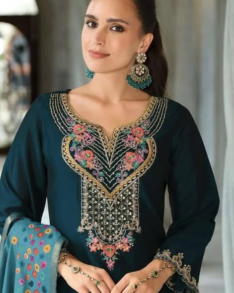 Silk Teal Statement Set