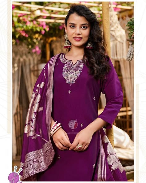 Purple Roman Silk Set