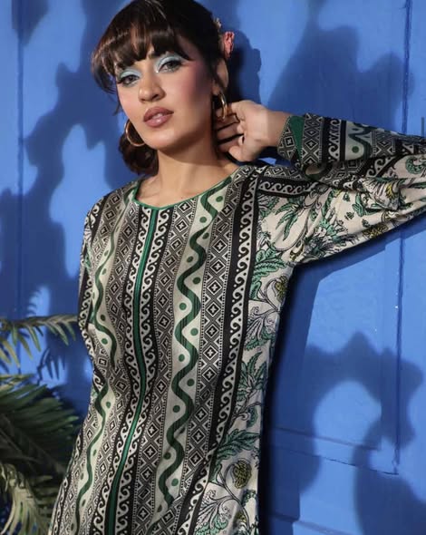 Sage Printed Lawn Coords