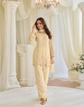 Ivory Georgette Embroidered Suit